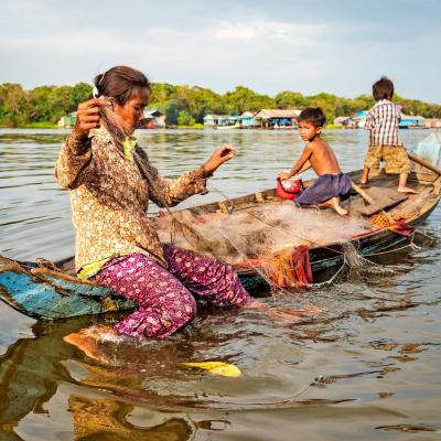 Siem Reap Cambogia Lago Tonle Sap